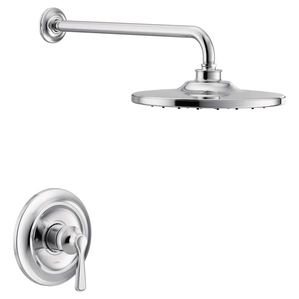 chrome-moen-shower-faucets-