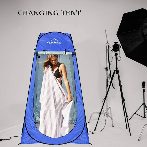 CRYSTALS Pop Up Tent For Camping – Portable Shower With Folding Toilet & Chair