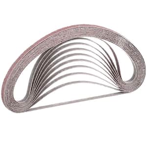 3/8 in. x 21 in. 40-Grit Abrasive Belt (10-Pack) for use with 3/8 in. x 21 in. Belt Sander