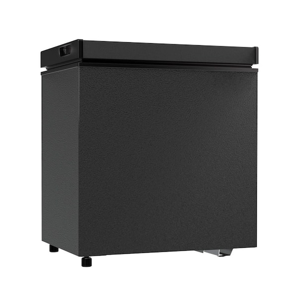 1.8 cu. ft. Manual Defrost Chest Freezer with Removable Basket, Adjustable Thermostat for Garage/Basement in Black