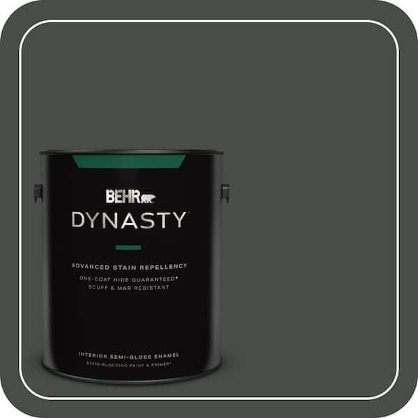 BEHR DYNASTY 1 gal. #PPF-55 Forest Floor Semi-Gloss Enamel Interior Stain-Blocking Paint & Primer