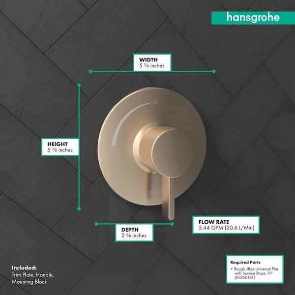 Hansgrohe iBox Universal Plus Rough In Valve with Service Stop for