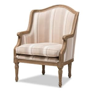 Baxton Studio Alarica Beige Fabric Arm Chair 28862 6020 HD The