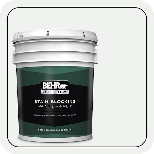 BEHR ULTRA 5 gal. #ECC-65-2 Mineral Spring Semi-Gloss Enamel Exterior Paint & Primer