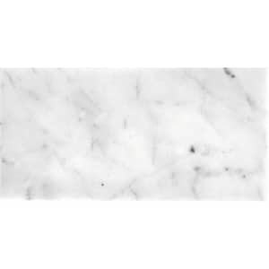 Gray 12 in. x 24 in. Polished Marble Subway Wall and Floor Tile (10 sq. ft./Case)