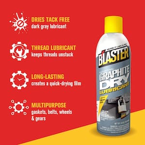 5.5 oz. Industrial Graphite Dry Lubricant Spray (Pack of 2)