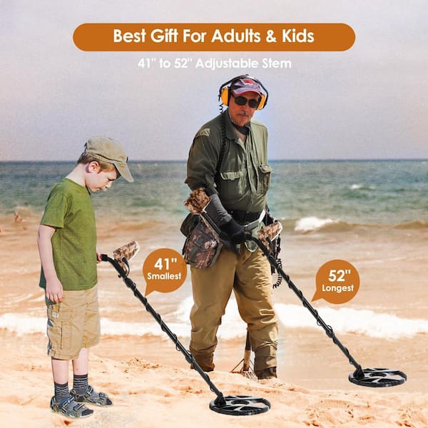 PORIYA 400mm Metal Detector with LCD Display, Deep Sensitive