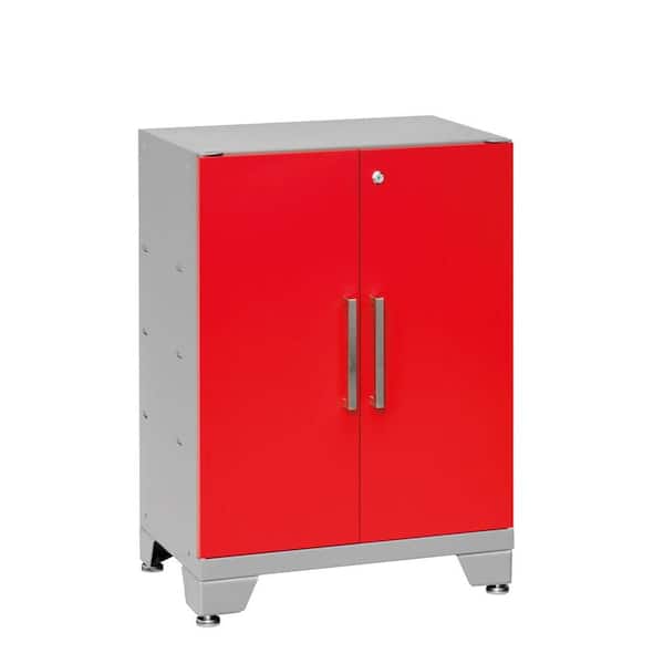 NewAge Products Performance 33 in. H x 24 in. W x 16 in. D 2-Door Steel Garage Base Cabinet in Red