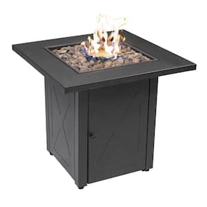 Lp Gas Outdoor Fire Pit, Endless Summer 29 In Square Wood Burning Fire Pit