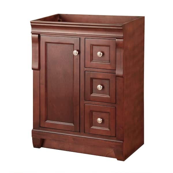 Home Decorators Collection Naples 24 In W Bath Vanity Cabinet Only With Right Hand Drawers Nata2418d The Depot - 24 Inch Bathroom Vanity Cabinet Only