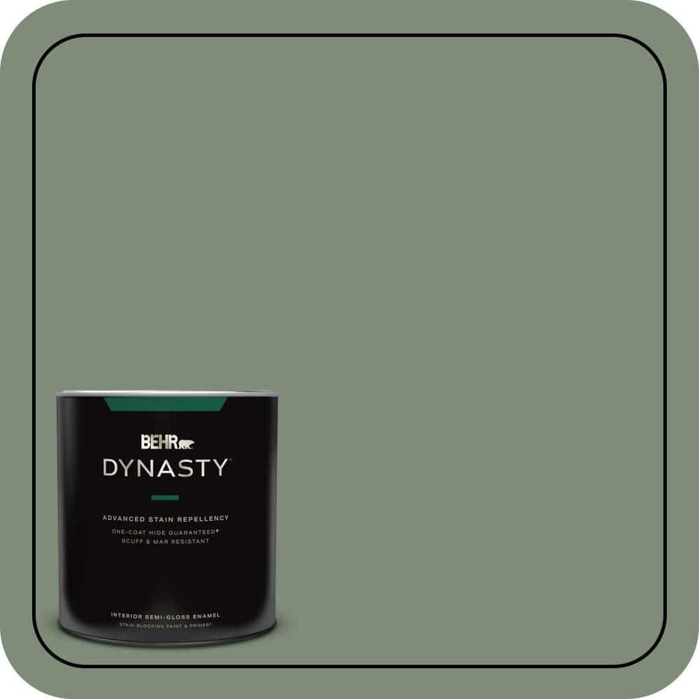 1 qt. #450F-5 Amazon Moss Semi-Gloss Enamel Interior Stain-Blocking Paint and Primer price history on PriceWatchPro
