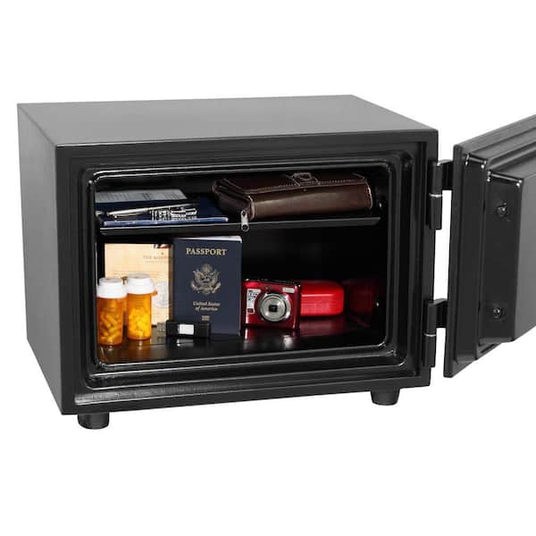 0.58 cu. ft. Fire Resistant Safe with Dual Combination and Key Lock Security 0.58 cu. ft. Fire Resistant Safe with Dual Combination and Key Lock Security