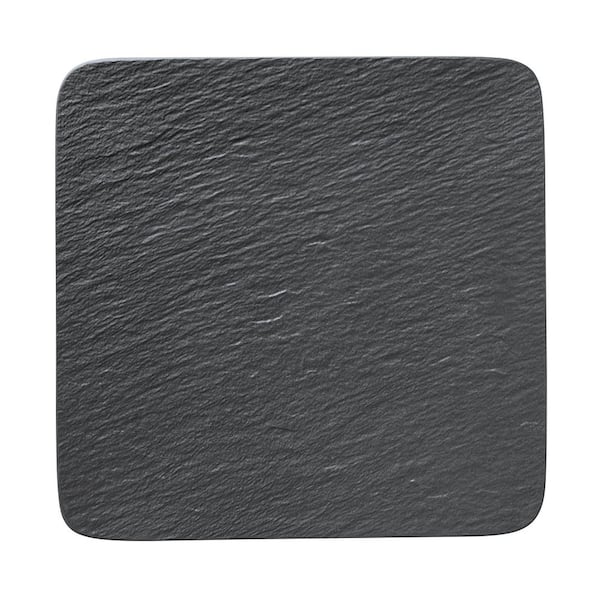 Manufacture Rock Black Porcelain Square Buffet Plate