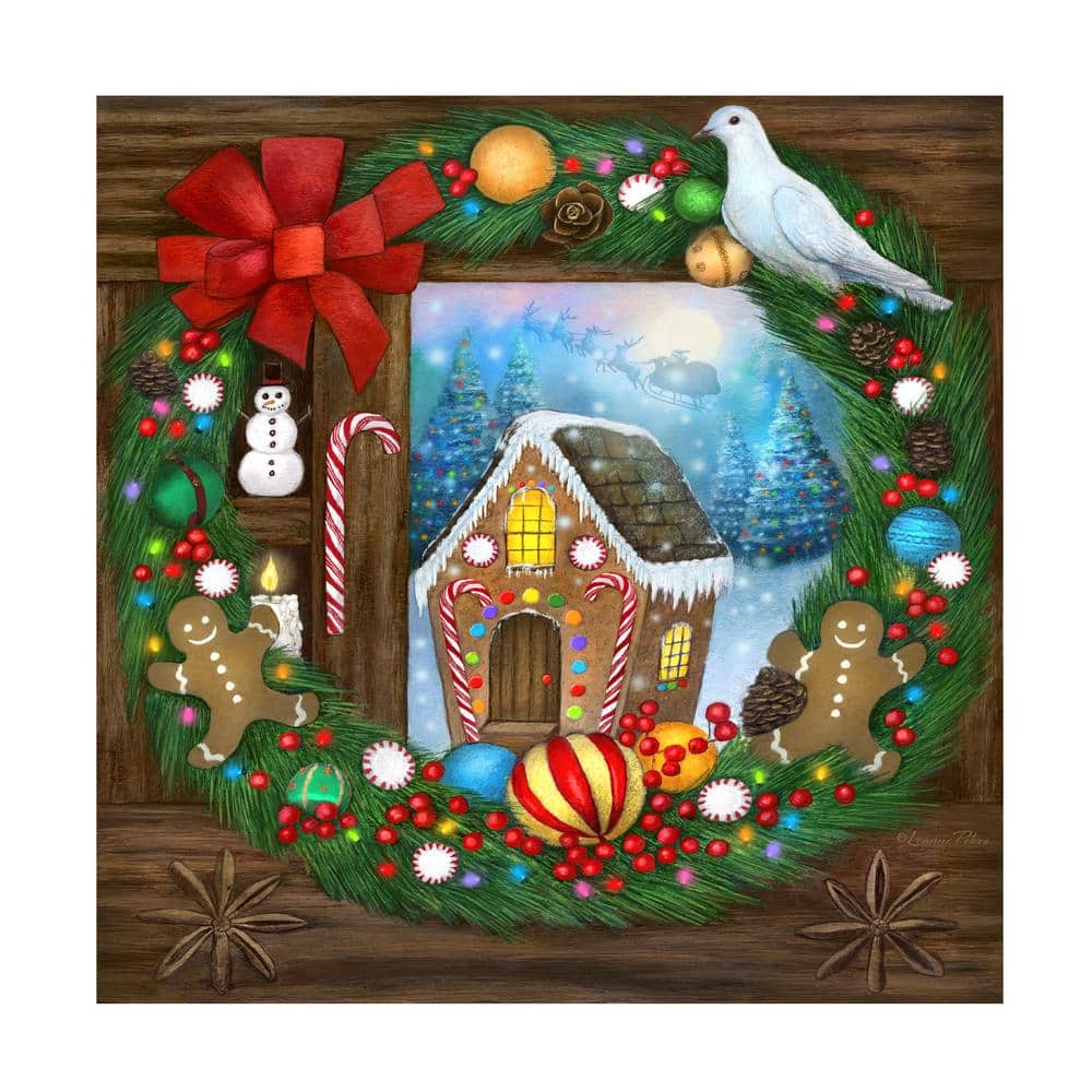 Trademark Fine Art Home 'Sweet Holiday Joy' Unframed Photography Wall Art  24 in. x 24 in. ALI65856-C2424GG The Home Depot