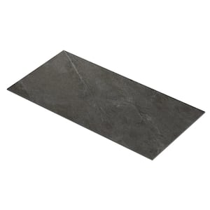 Monolith Charcoal Black 4 in. x 0.35 in. Matte Porcelain Floor and Wall Tile Sample