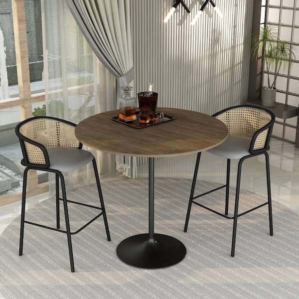 Round Bar Height Table 40-Inch Round Pub Table - Bar Height Table With ...