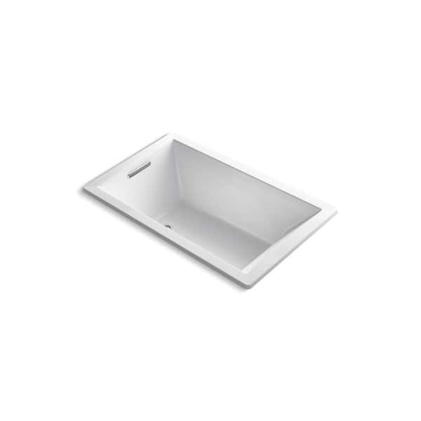 Underscore 60 in. x 36 in. Rectangular Whirlpool Bathtub with Reversible Drain in White