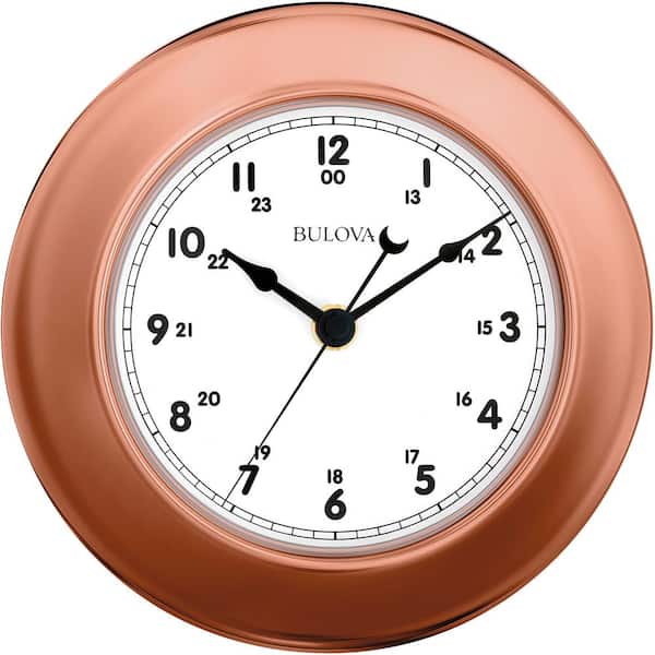 Bulova 8 in. 3-Piece Clock and Weather Info Station
