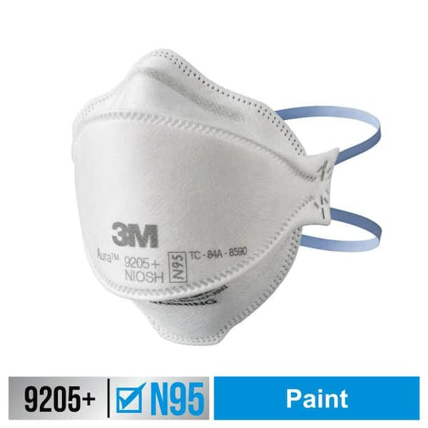 3M 9205+ N95 Aura Particulate Disposable Respirator Foldable (20-Pack)