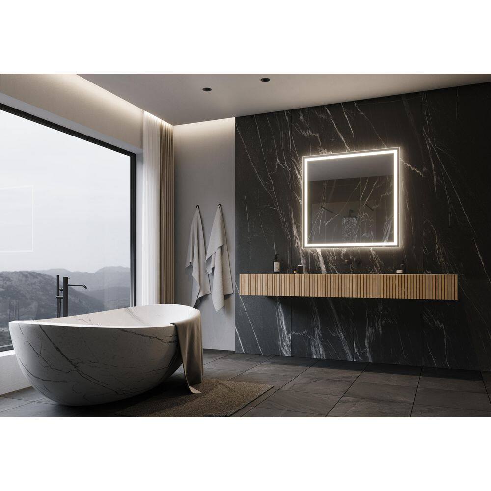 Rectangular Frameless LED Backlit Bathroom Vanity Mirror