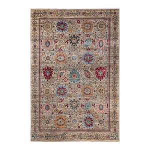 Serapi One-of-a-Kind Traditional Beige 6 ft. x 9 ft. Hand Knotted Tribal Area Rug
