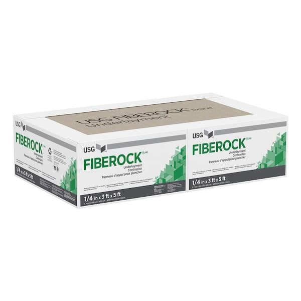 USG Fiberock Brand 1/4 in. x 3 ft. x 5 ft. Underlayment