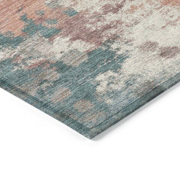 Chantille Machine Washable Indoor/Outdoor Abstract ACN2114 Coral 10 ft. x 14 ft. Area Rug