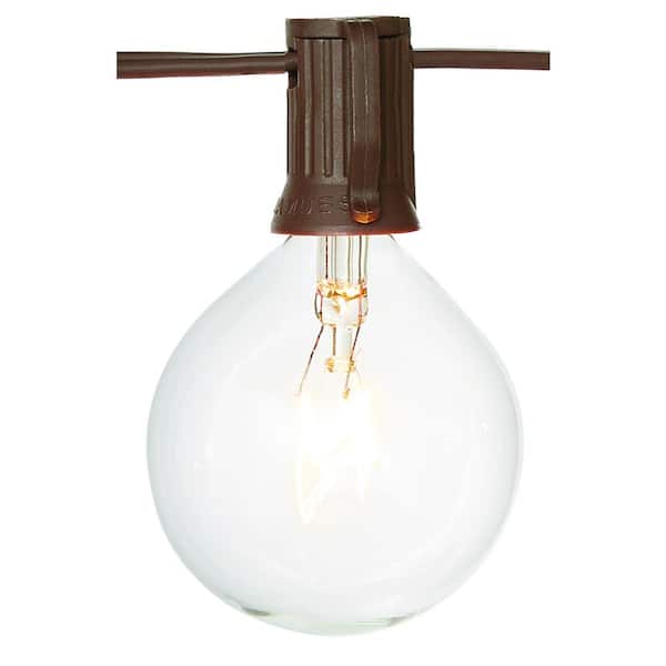 12-Light 12 ft. Large Cafe Clear String Lights