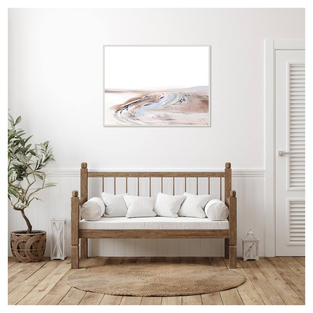 42" x 32" Beaded Perimeter Abstract Canvas Wall Art
