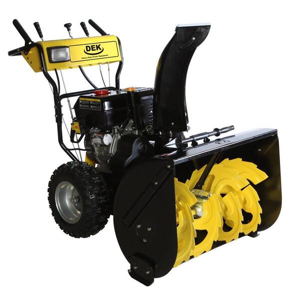 DEK 30 in. Commercial 302cc Electric Start 2-Stage Gas Snow Blower w/Headlights, Bonus Drift Cutters and Clean-Out Tool