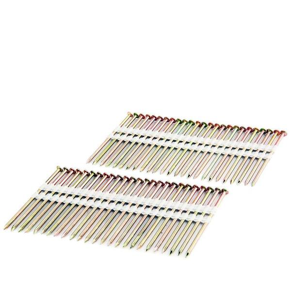 Freeman 3-1/4 in. x 0.131 in. Plastic Collated Galvanized Full Round Head Ring Shank Framing Nails (2000-Count)