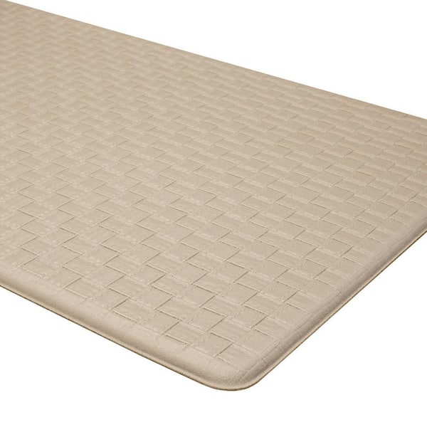 Emeril Lagasse 2-ft x 3-ft Beige Rectangular Indoor Anti-fatigue Mat in the  Mats department at
