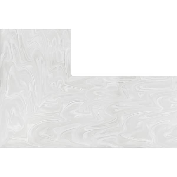 Solid Surface Countertop Sample in Gray Onyx
