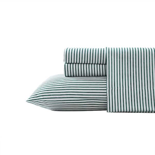 Harmead 4-Piece Green Polyester Flannel King Sheet Set