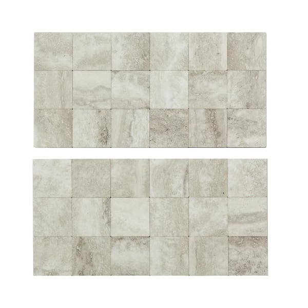 Aspect Subway Matted 12 x 4 Brushed Stainless Metal Decorative Tile