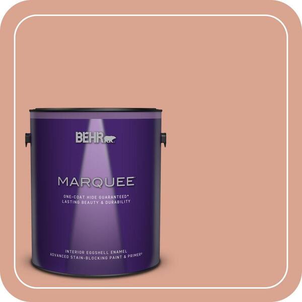 BEHR MARQUEE 1 gal. Home Decorators Collection #HDC-CT-13 Apricotta Eggshell Enamel Interior Paint & Primer