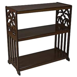 St. Thomas Aquinas 30.5 in. Cherry 2-Shelf Wooden Accent Bookcase
