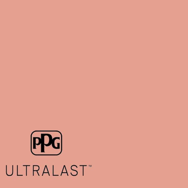 PPG UltraLast 5 gal. #PPG1191-4 Coral Blush Matte Interior Paint and Primer
