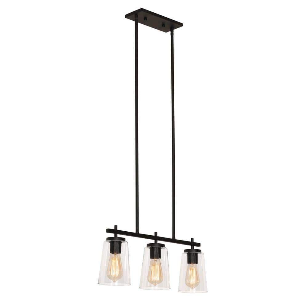 AFX Joanna 3 Light Linear Pendant Textured Black N/A N/A