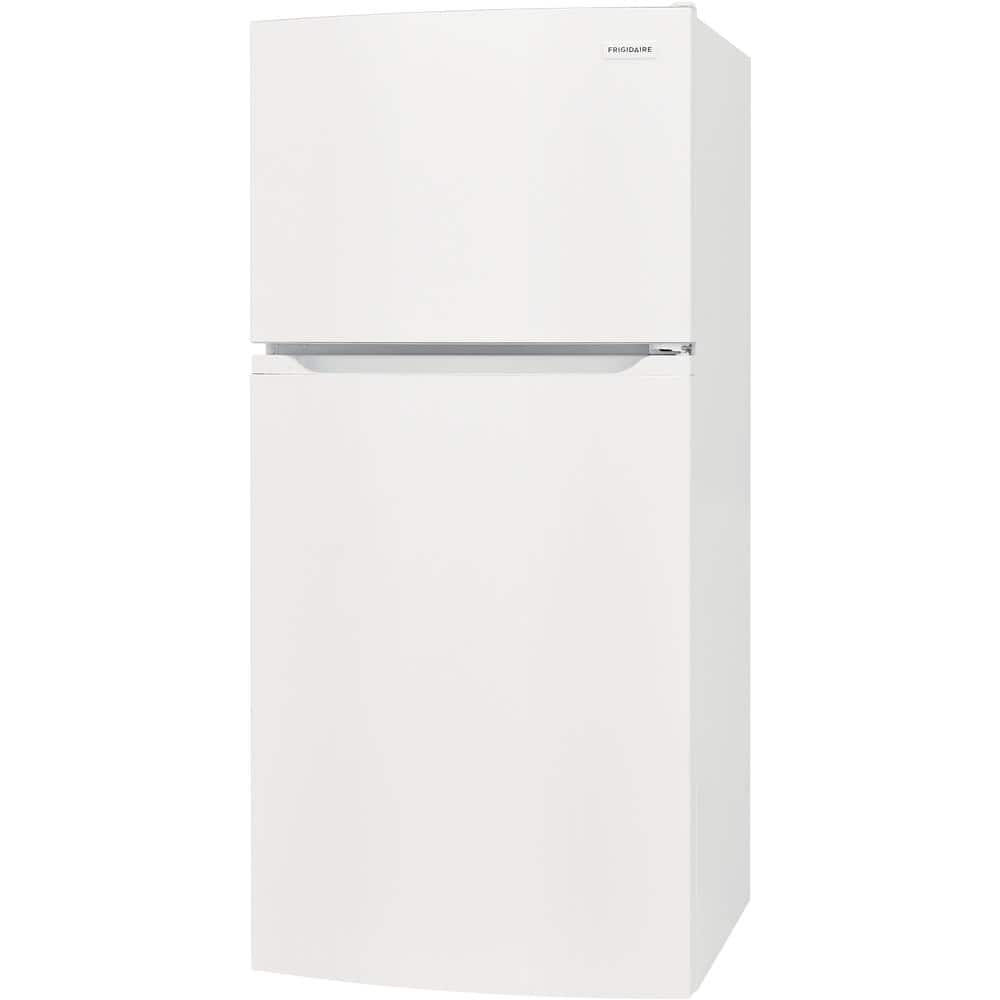 White Energy Star Top Freezer Refrigerator with Ice Maker