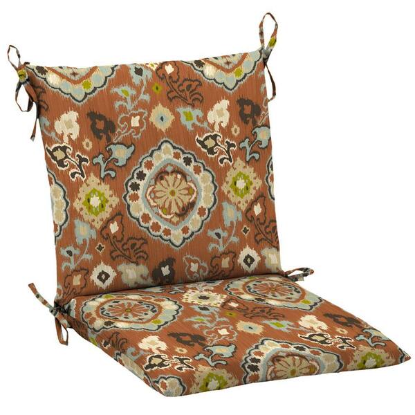 Hampton Bay Fontina Spice Mid Back Outdoor Chair Cushion-DISCONTINUED