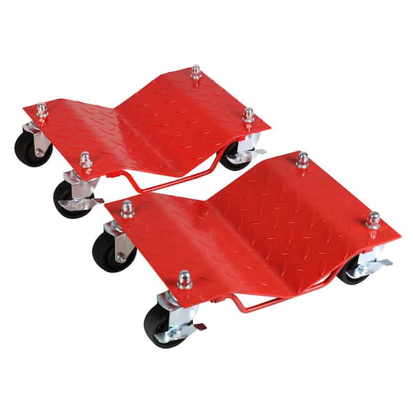 Tatayosi 2-pieces heavy-duty Tire Wheel Dolly, Skate Auto Repair Dollies, Vehicle Moving Dolly, 3000 LB, Red