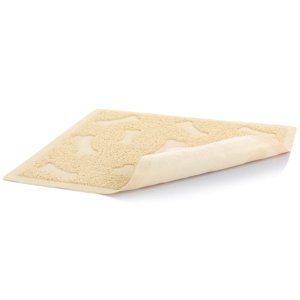 Everyday Pet Elements 17.7 x 15.75 Inch Dog Bone Placemat in Tan