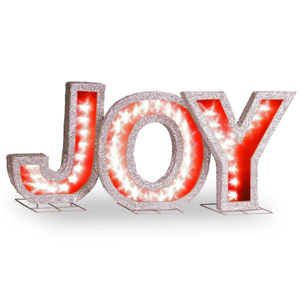 18.5 in. JOY Sign with LED Lights