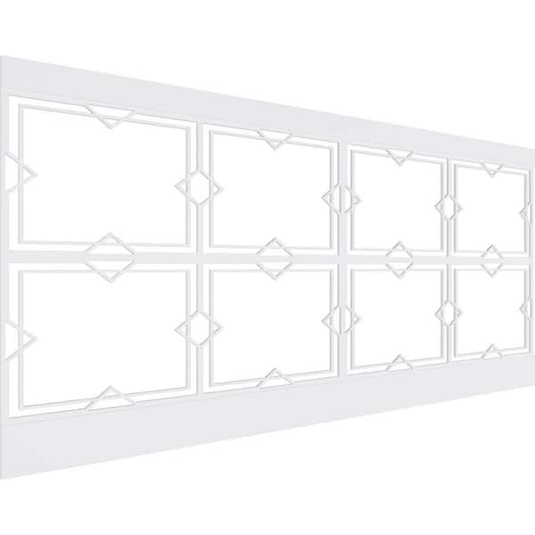 44 in. H x 94-1/2 in. W 28.92 sq. ft. Fleming PVC Wainscot Paneling Kit