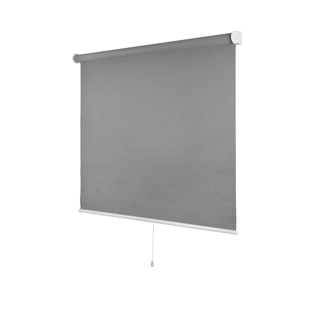 Chicology Snap-N-Glide Urban Grey Cordless Light Filtering UV Protection Polyester Roller Shade 43 in. W x 72 in. L