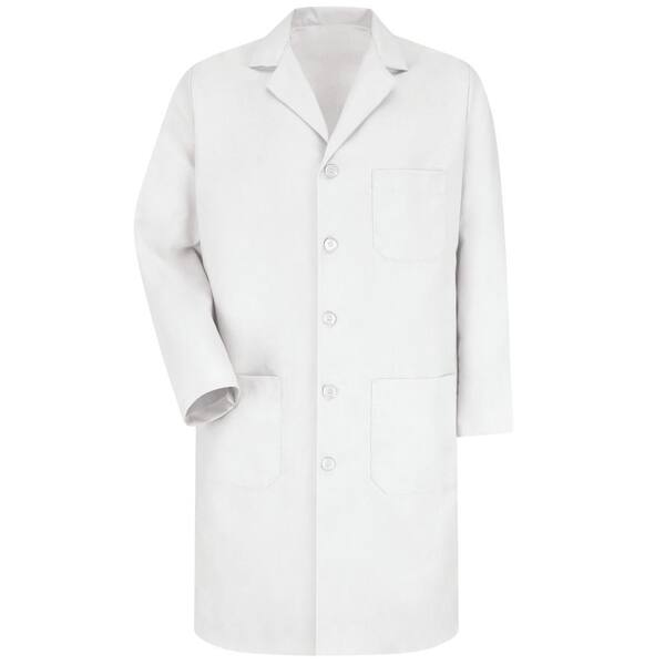 double breasted lab coat