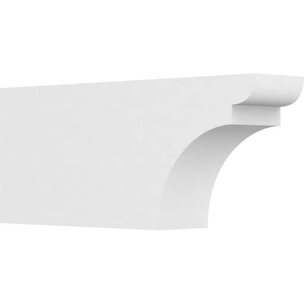 Ekena Millwork 5 in. x 10 in. x 24 in. Yorktown PVC Rafter Tail Brace