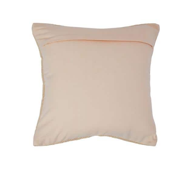 20'' Square Natural and Black Cotton Wool Throw Pillow