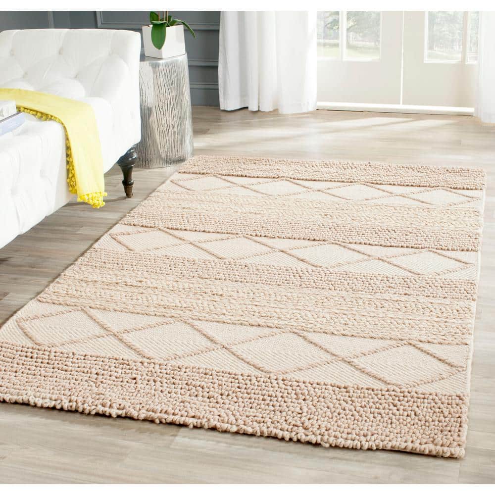Natura 2 ft. x 3 ft. Beige Striped Geometric Area Rug price history on PriceWatchPro